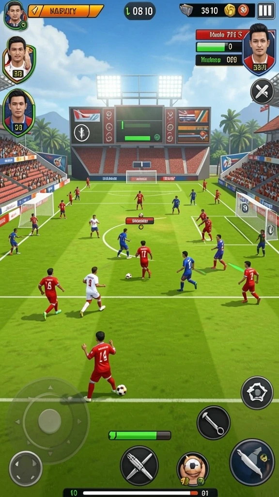 f7f7 - Tangkapan layar menunjukkan berbagai lokasi indah dalam game.