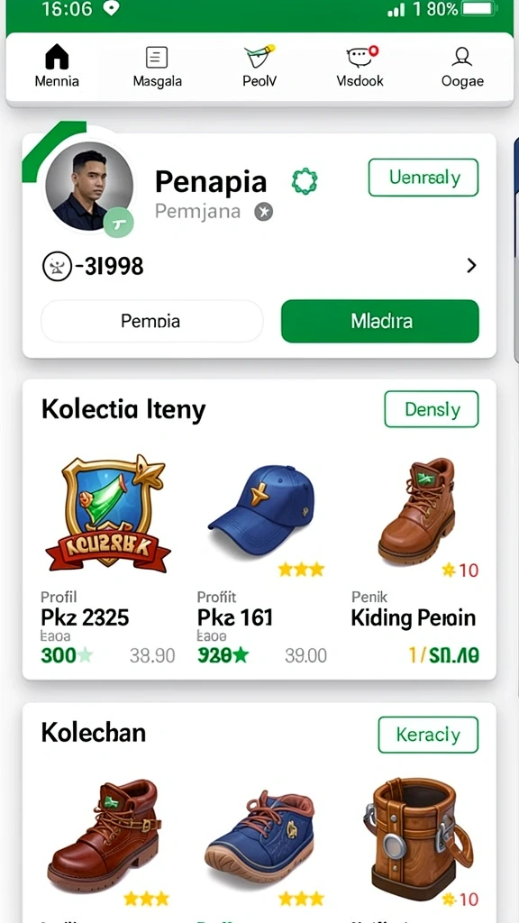 idcash88 - Tampilan antarmuka yang menarik dan intuitif.