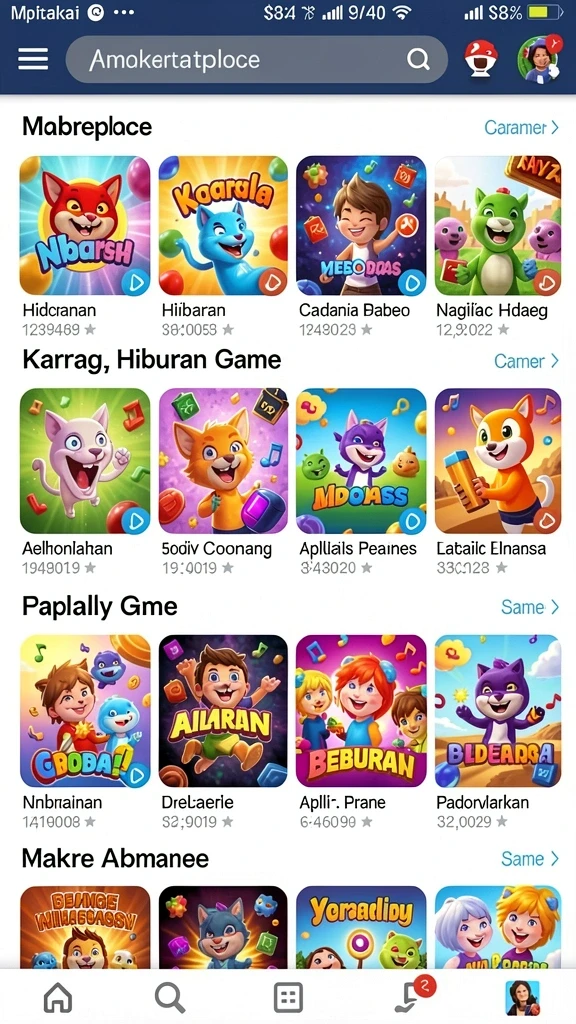 k3k3 - Screenshot K3K3 menunjukkan aksi seru dalam game.