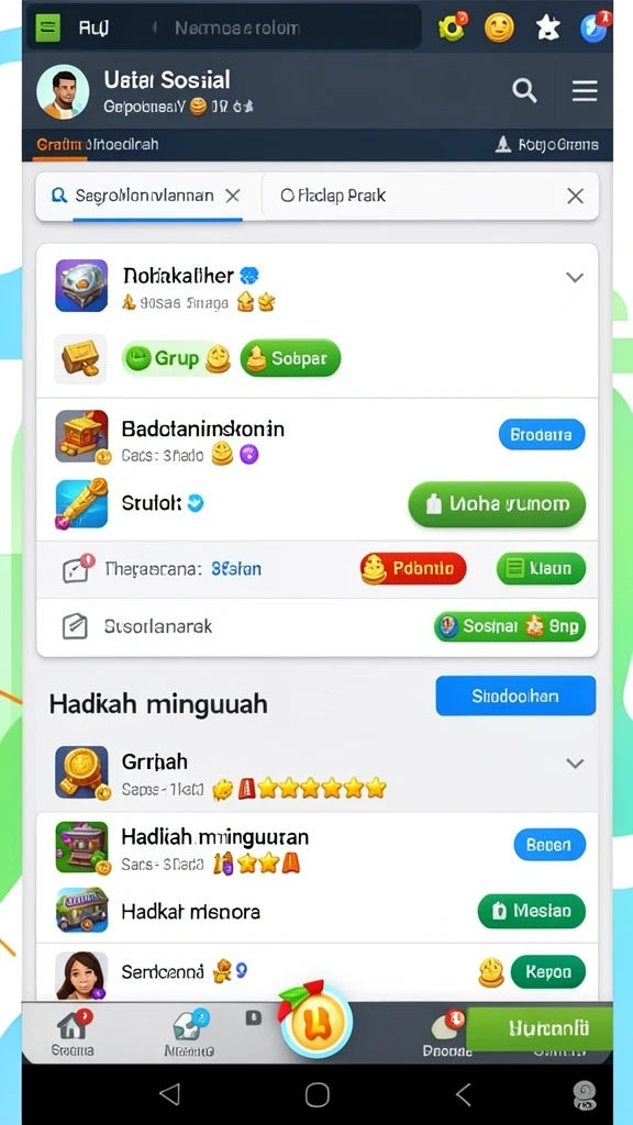 naga1001 - Tampilan antarmuka yang menarik dan user-friendly.